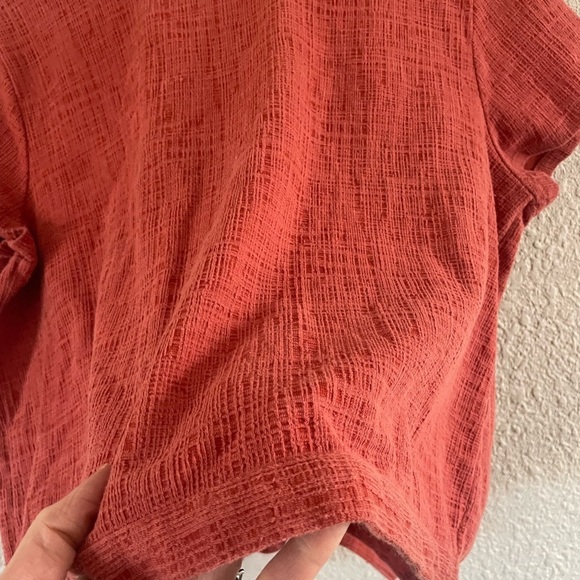 Madewell verse back tie top in Muted Red - Picture 7 of 11